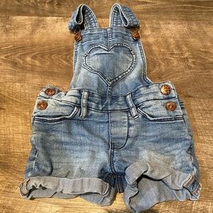 Jean overall shorts